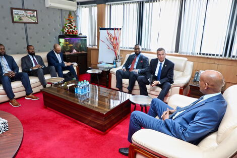DCI boss Amin in a meeting with officials from the Federal Bureau of Investigations (FBI) on Thursday, November 10, 2022.