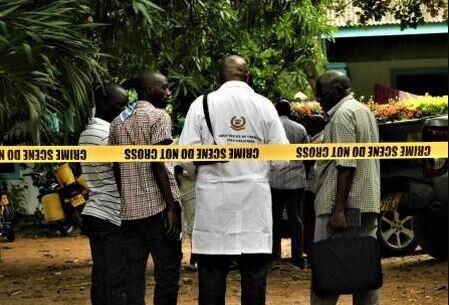 DCI detectives probe a crime scene in Kenya