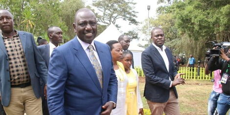 DP Ruto with his wife Rachel Ruto and Johnson Sakaja at the Bomas of Kenya .jpg