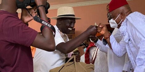 Deputy President William Ruto during his daughter's engagement party on Saturday, May 8