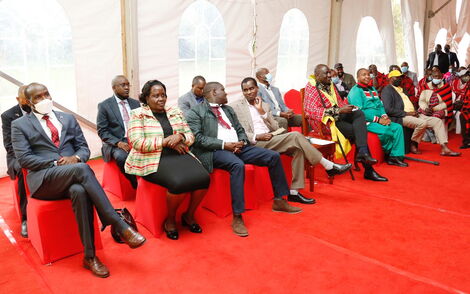 DP William Ruto meeting with grassroots leaders from Narok South on Thursday, September 9, 2021, in Karen