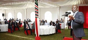 DP William Ruto addressing Nyamira County leaders on Tuesday, August 4, 2020.
