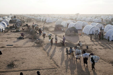 In a Kenyan refugee camp.