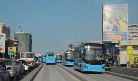 File photo of Dar Rapid Transit (DART) in Tanzania