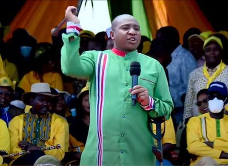 Nominated Member of Parliament David Sankok on Saturday, January 8, at the Eldoret Sports Club.