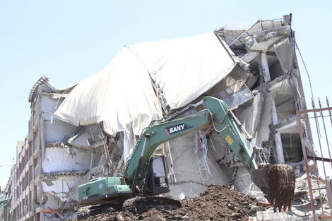 Demolitions of Airgate Centre, previously known as Taj Mall in Nairobi