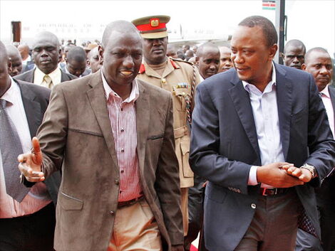Deputy President William Ruto and President Uhuru Kenyatta.