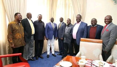 Deputy President and his allies at his Karen home on Monday, August 15, 2022.