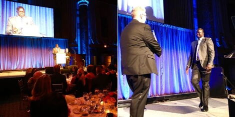 Detective Lawrence Okoth was feted at an elaborate gala ceremony in New York City, USA on Tuesday, May 25, 2022.