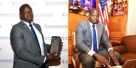 Detective Lawrence Okoth was feted at an elaborate gala ceremony in New York City, USA on Tuesday, May 25, 2022.