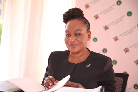 Chief magistrate Diana Mochache during a job interview in November 2020.
