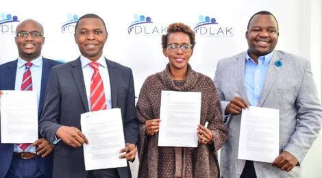 Members of Digital Lenders Association of Kenya during its launch.