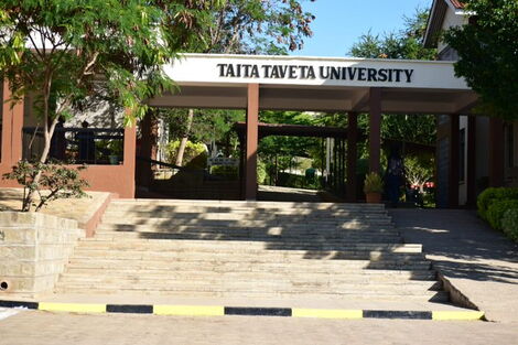 The entrance to Taita Taveta University based in Voi.