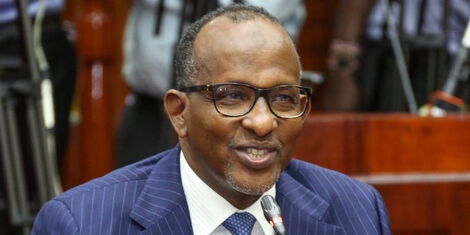 Defence Cabinet Secretary nominee Aden Duale appearing before the National Assembly Vetting Committee on Monday, October 17, 2022.