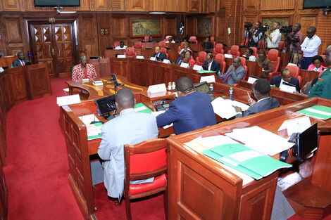 Trade and Industry Cabinet secretary Betty Maina appears for vetting before the Appointments committee in parliament on Thursday, February 20, 2020.