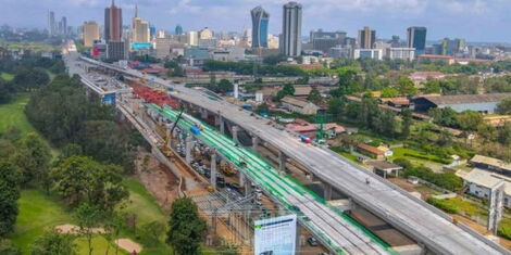 Section of Nairobi Expressway along Mombasa Road.