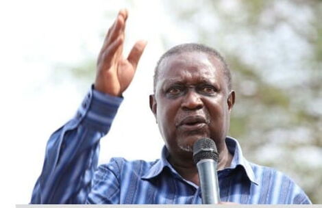 East African Legislative Assembly Member Oburu Odinga at a political rally in April, 2019