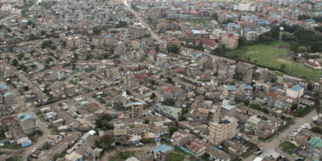An aerial view of Eastland's area. The decaying estates are set to be upgraded to make the 1,100 hectares a sustainable city within a city.