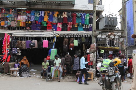 Residents and traders go about their business in Eastleigh, Nairobi.