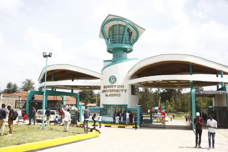 Egerton University Njoro Campus main entrance area.