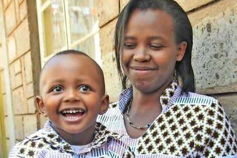 A file image of Elias Muthomi and his mother Elizabeth Gitonga