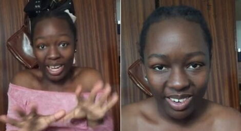 Kenyan vlogger Elsa Majimbo in one of her Instagram videos in 2020