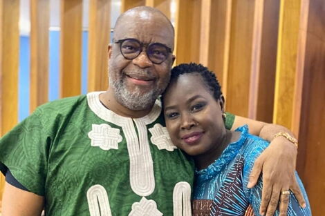 Apostle Anselm Madubuko with wife Emmy Kosgey in an Instagram post in 2019