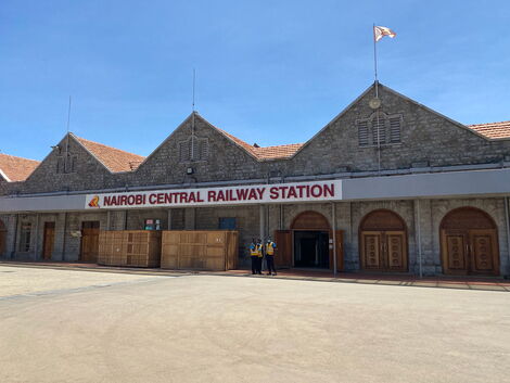 Entrance at the current Nairobi Central Railway Station.