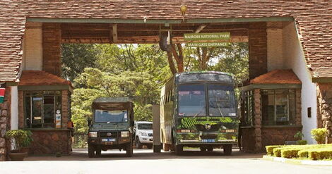 Entrance gate at the Nairobi National Park.