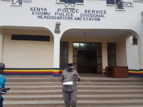 Entrance to Kisumu Police Headquarters