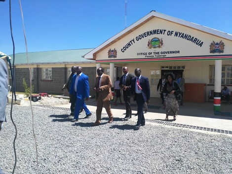 Entrance to Nyandarua County Government offices.
