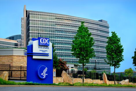 Entrance to the US Centres for Disease Control (CDC) offices in Atlanta, Georgia.