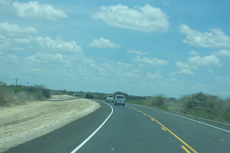 Part of the 110KM Lamu-Witu-Garsen Road.