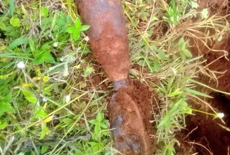 An explosive dicovered in Nyeri in November 21, 2022.