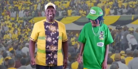 Deputy President William Ruto and ExRay released a remix of the song "Sipangwingwi" called "Hatupangwingwi" on Friday, April 8, 2022.