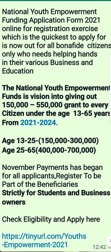 An image of the call for application post making rounds on social media on November 22, 2021.