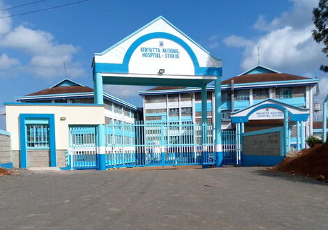 An image of the KNH Othaya Annex before being repainted to Mwai Kibaki Hospital.