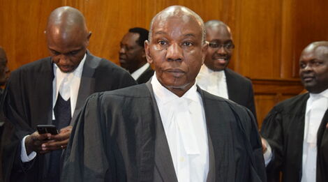 Senior Counsel Fred Ngatia during a past court session