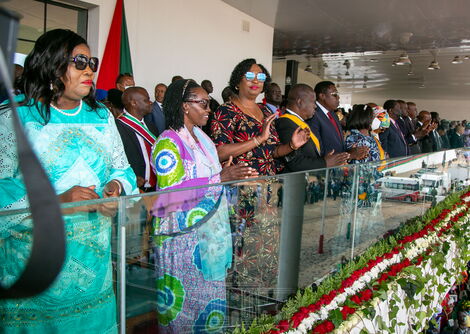 Leaders attending the Madaraka Day Celebrations at Uhuru Gardens on June 1, 2022.