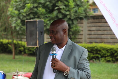 NACADA Chief Executive Officer (CEO) Victor Okioma speaking at a past event.