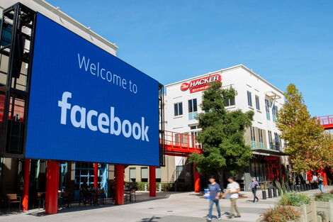 Image of Facebook headquarters in Menlo Park, California