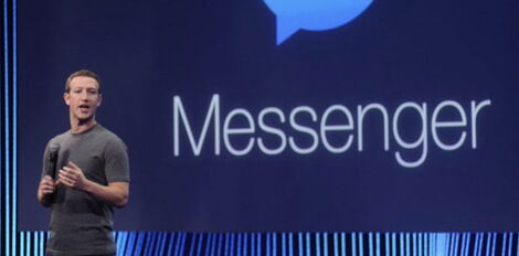Undated Photo of Facebook CEO Mark Zuckerberg Speaking to developers