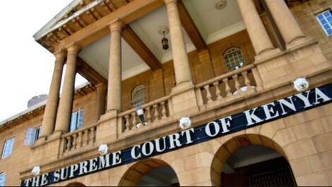 File image of the Kenya supreme court