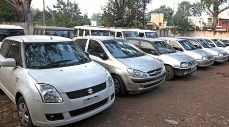 File photo of used cars in a yard