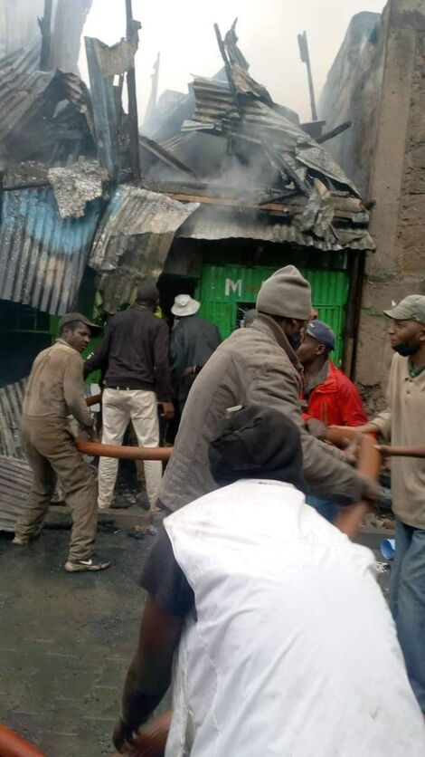 Residents Trying to Save Their Properties From The Fire on Tuesday September 7