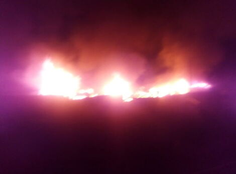 Fire razes down Waka area property in Nyeri County