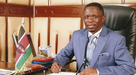 Foreign Affairs Chief Administrative Secretary Ababu Namwamba in his office.