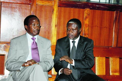 Former Finance Minister Chris Okemo and former KPLC boss Samuel Gichuru