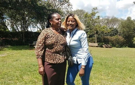 Former K24 TV anchor Rose Gakuo and her mother