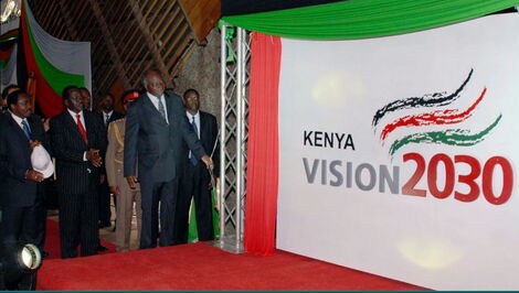 Former President Mwai Kibaki launches vision 2030 agenda.